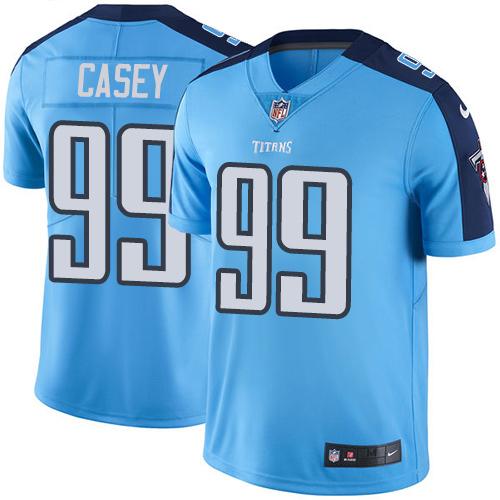Nike Titans #99 Jurrell Casey Light Blue Men's Stitched NFL Limited Rush Jersey - Click Image to Close